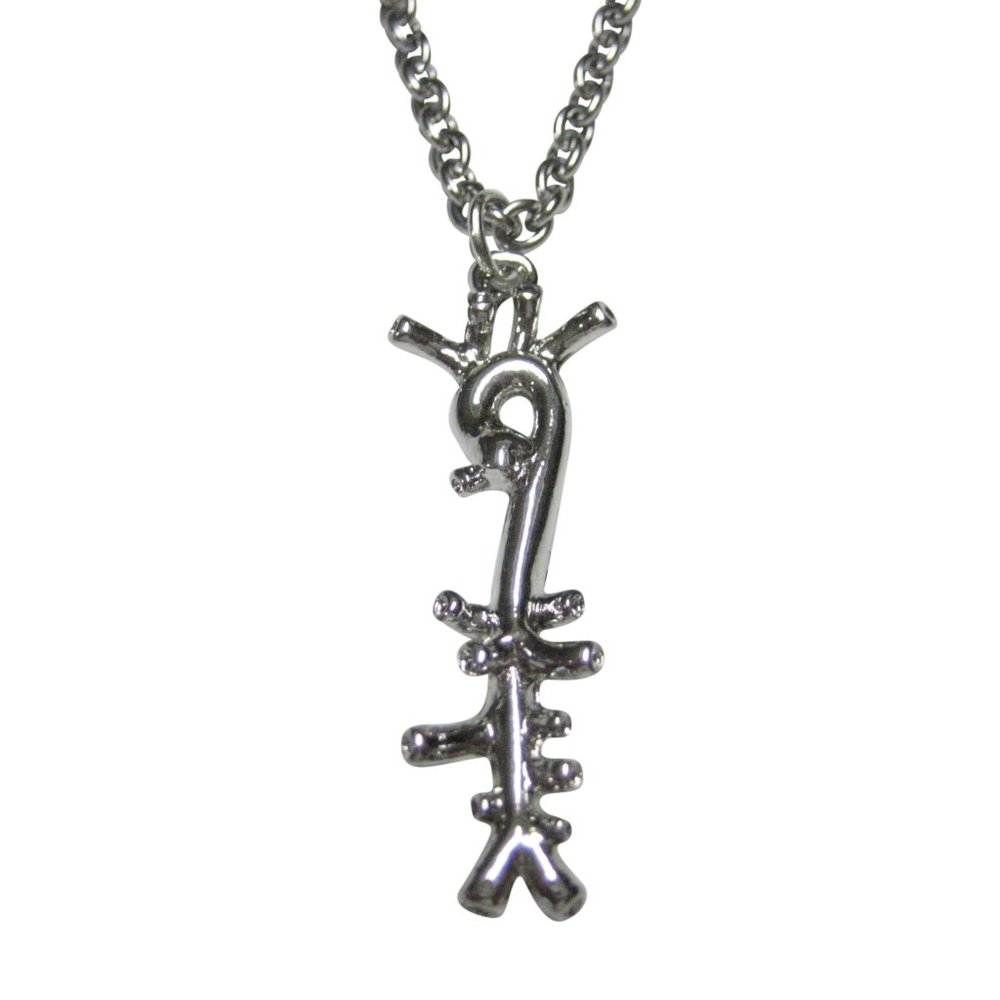 Silver Toned Medical Anatomical Aorta Artery Pendant Necklace